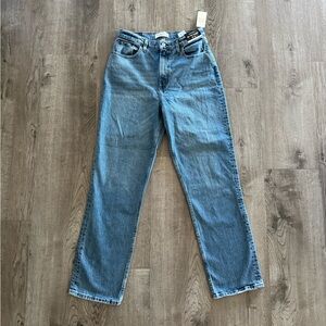 Abercrombie The 90’s straight ultra high rise jeans curve love